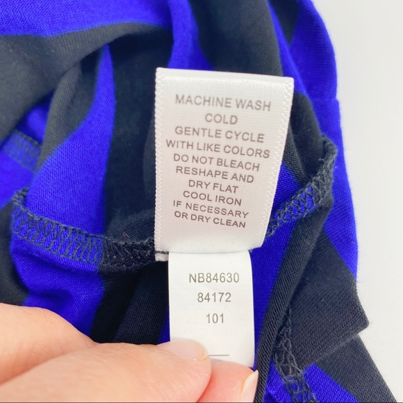 Cable & Gauge Black and Blue Stripe New Soft Top - Picture 7 of 9